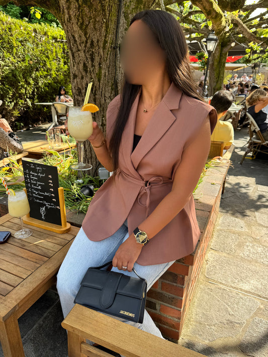 Blazer sans manches Terracotta