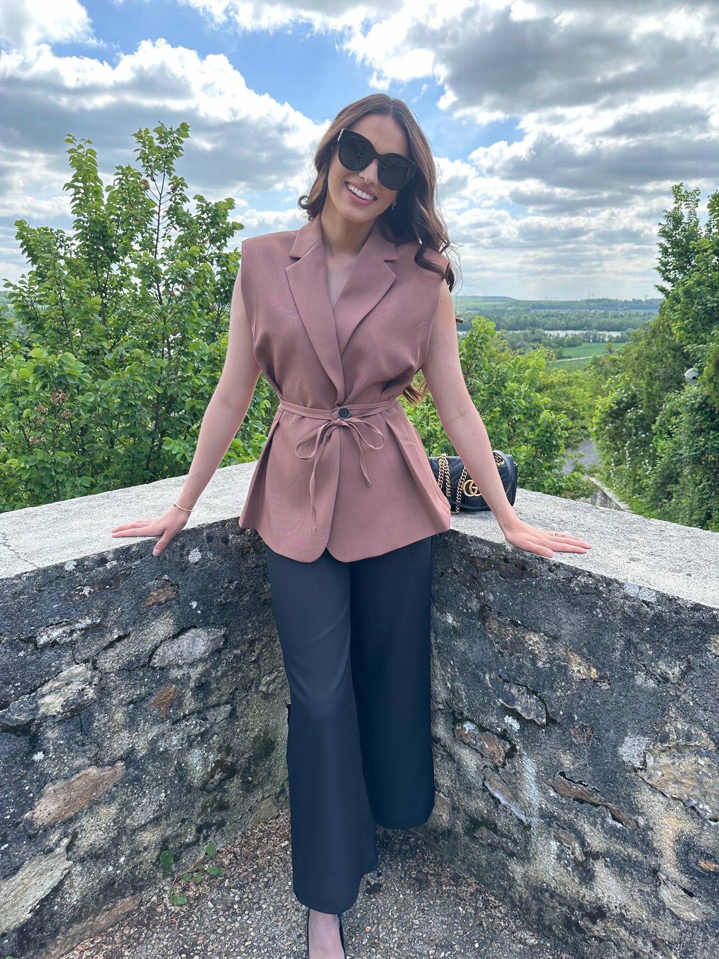 Blazer sans manches Terracotta