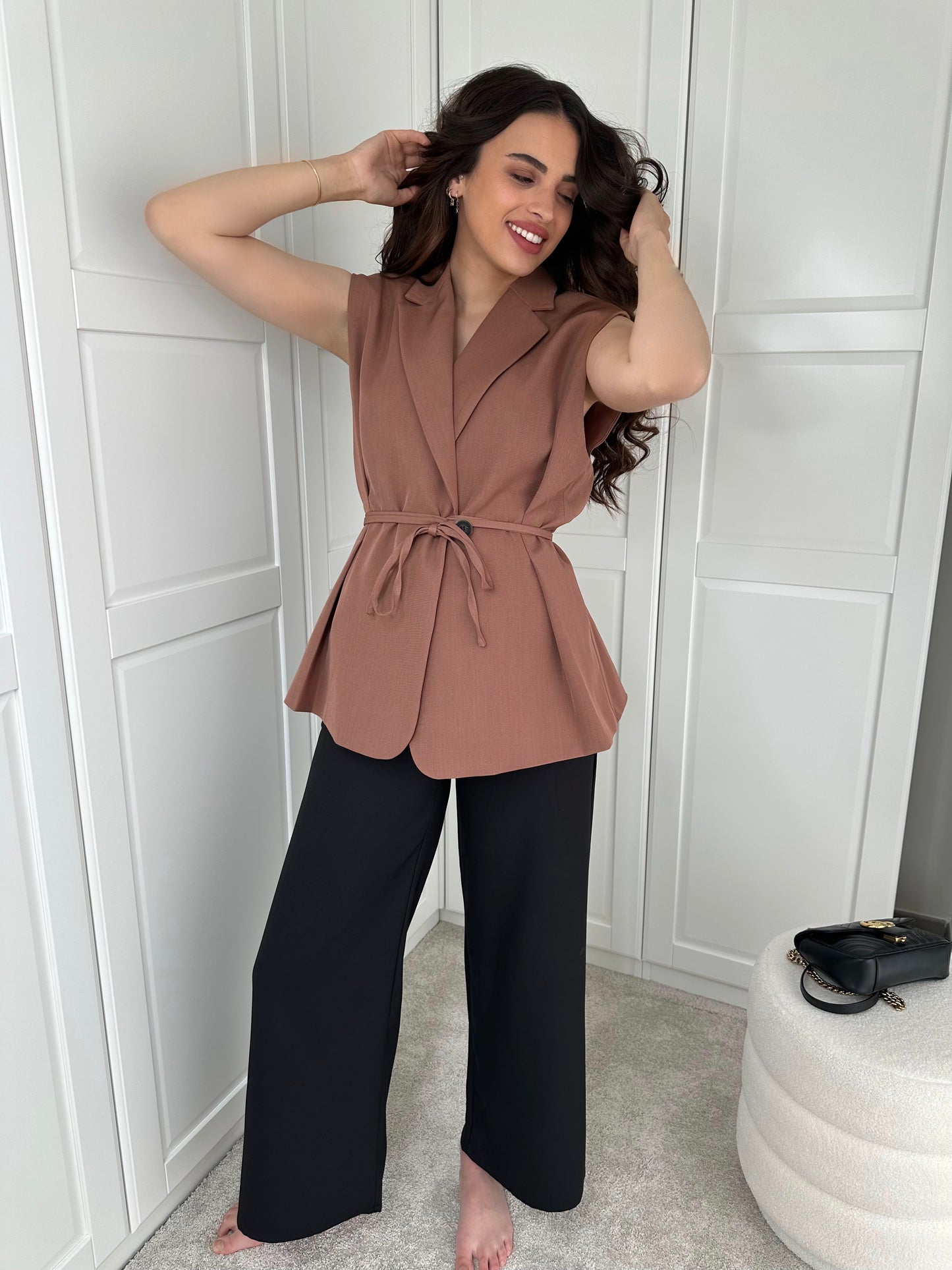 Blazer sans manches Terracotta
