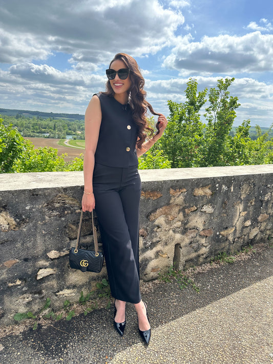 Ensemble tailleur chiné